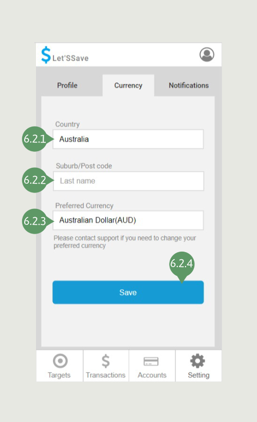 Index-settingcurrency